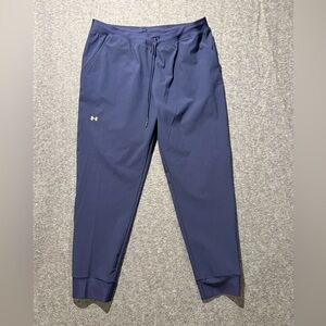 Under Armour Woven Athletic Jogger Pants Women’s XL blue loose light performance